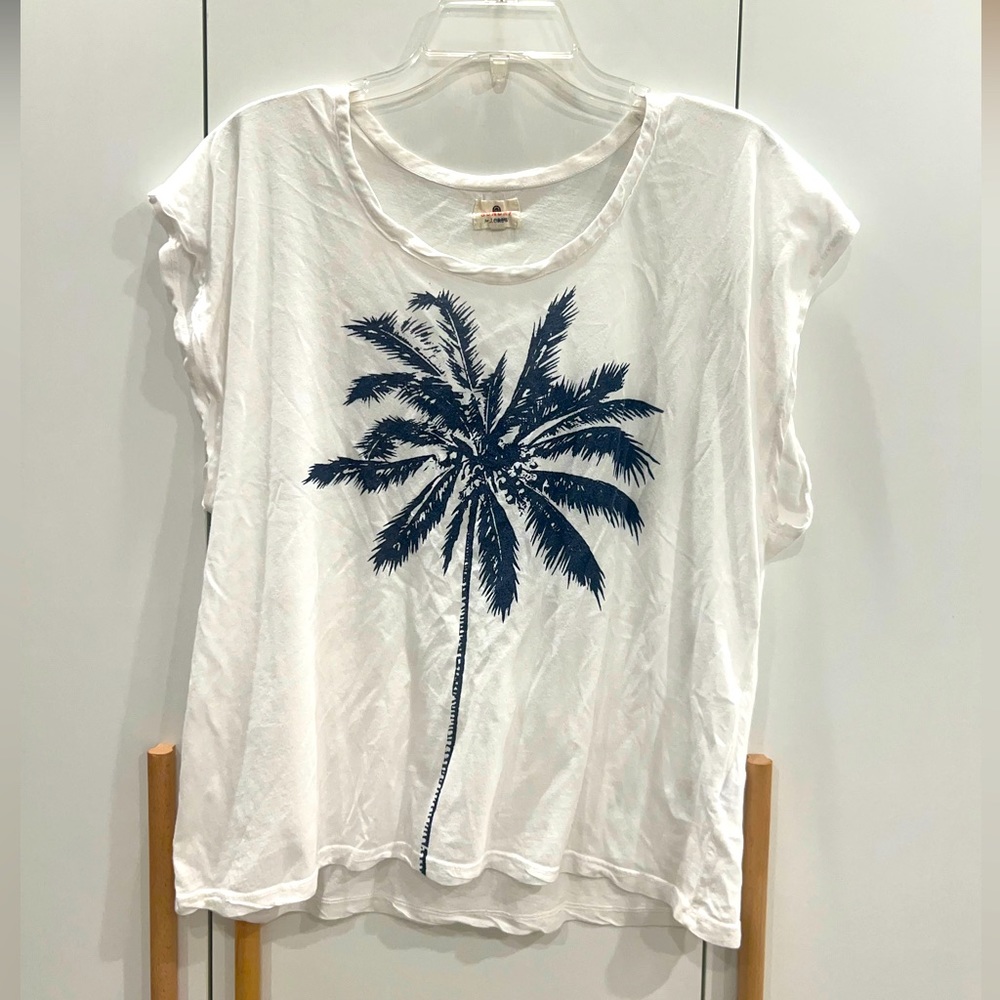 Sundry for J. Crew Palm Tree top size small